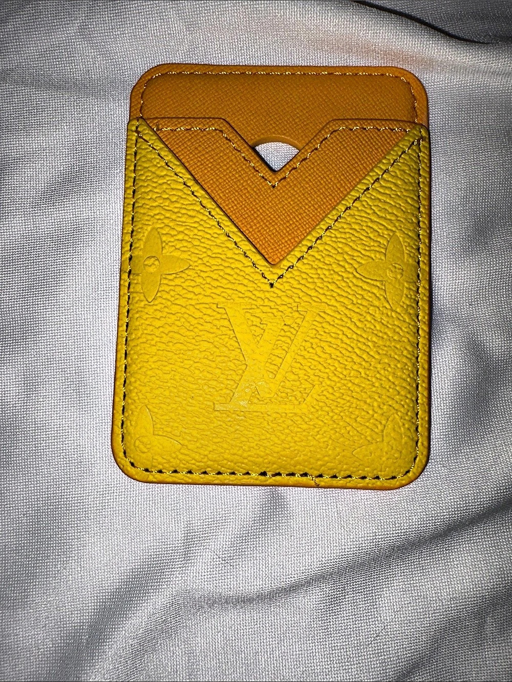 Inspired Magnetic Card Holder Yellow & Orange